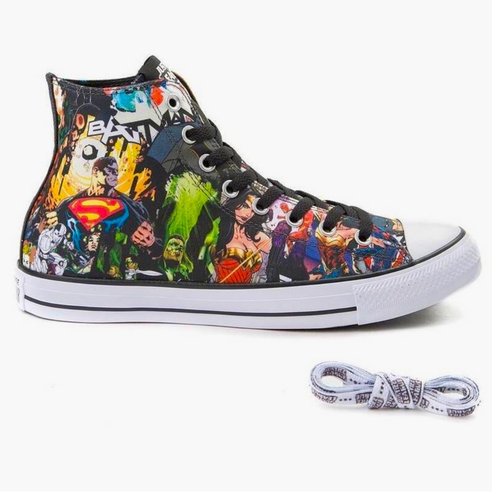 RARE DC Comics Justice League LIMITED  Edition Converse All Star Chuck Taylors